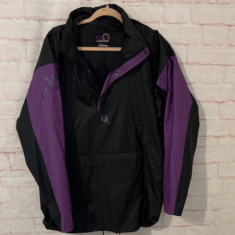 Vintage Xena Warrior Princess anorak hooded raincoat